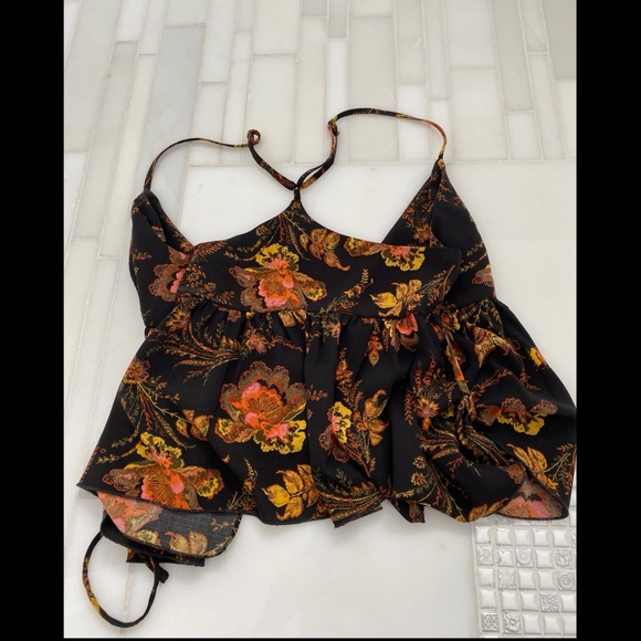 Urban Outfitters Floral Wrap Tank - Picture 2 of 2